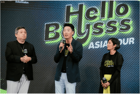 “เลยดูดี”จับมือ “MHK Zolutions” ผุดโปรเจกต์ “Hello Boysss” ครั้งแรกของการพา T-Pop ไทยสู่ตลาดโลกอย่างเป็นทางการ คว้า 3 T-pop สุดฮอต “PROXIE, ATLAS, PERSES” ประเดิมทัวร์แรกฝั่งเอเชีย “เลยดูดี”จับมือ “MHK Zolutions” ผุดโปรเจกต์ “Hello Boysss” ครั้งแรกของการพา T-Pop ไทยสู่ตลาดโลกอย่างเป็นทางการ คว้า 3 T-pop สุดฮอต “PROXIE, ATLAS, PERSES” ประเดิมทัวร์แรกฝั่งเอเชีย