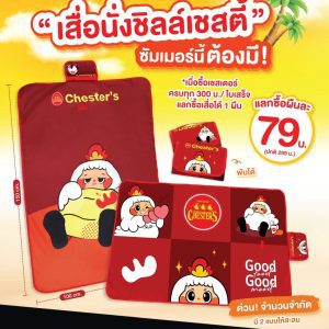 “เสื่อนั่งชิลล์เชสตี้” จาก เชสเตอร์ “เสื่อนั่งชิลล์เชสตี้” จาก เชสเตอร์